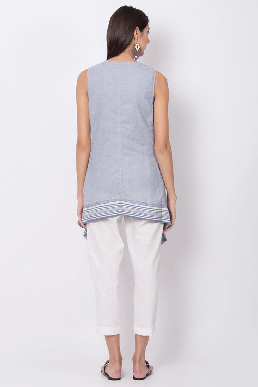 Grey And Indigo Top & Yarndyed Shrug image number 5