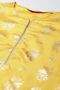 Yellow Straight Viscose Kurta image number 1