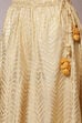 Mustard Cotton Silk Straight Kurta Sharara Suit Set image number 5