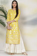 Old Rose Art Silk Straight Printed Kurta image number 4