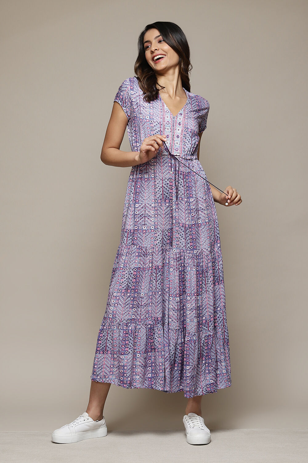 Purple and white jumpsuit hotsell