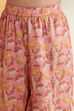 Off-White Cotton Floral Printed Sharara Kurta Set image number 2