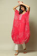 Pink Cotton Blend Straight Printed Kurta image number 7