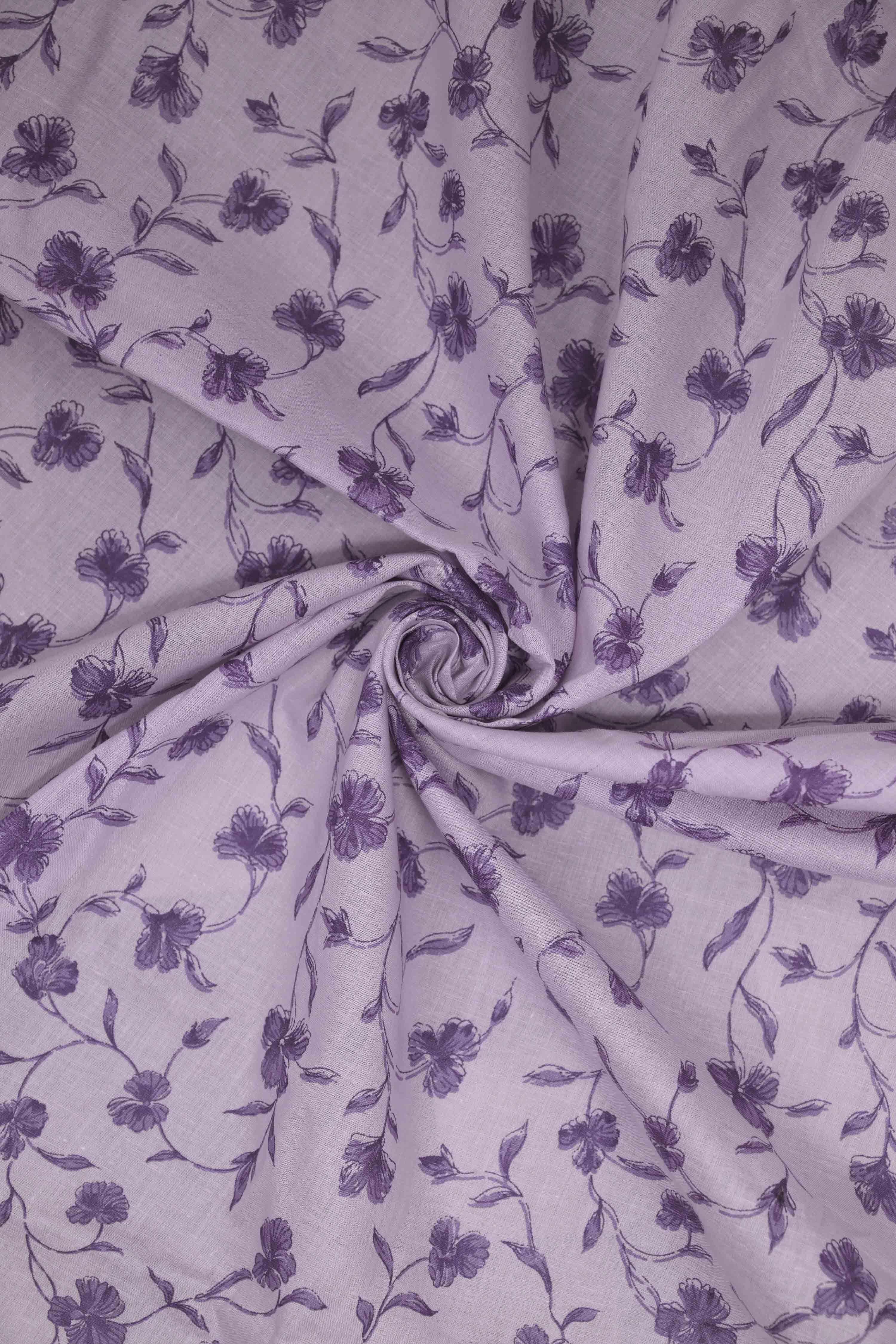 Pastel Cotton Printed Unstitched Suit Set image number 2
