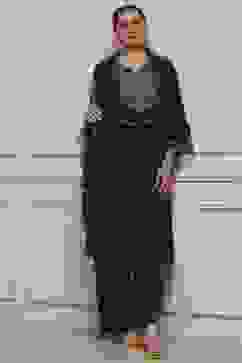 Blue Viscose Rayon Straight Solid Suit Set image number 6