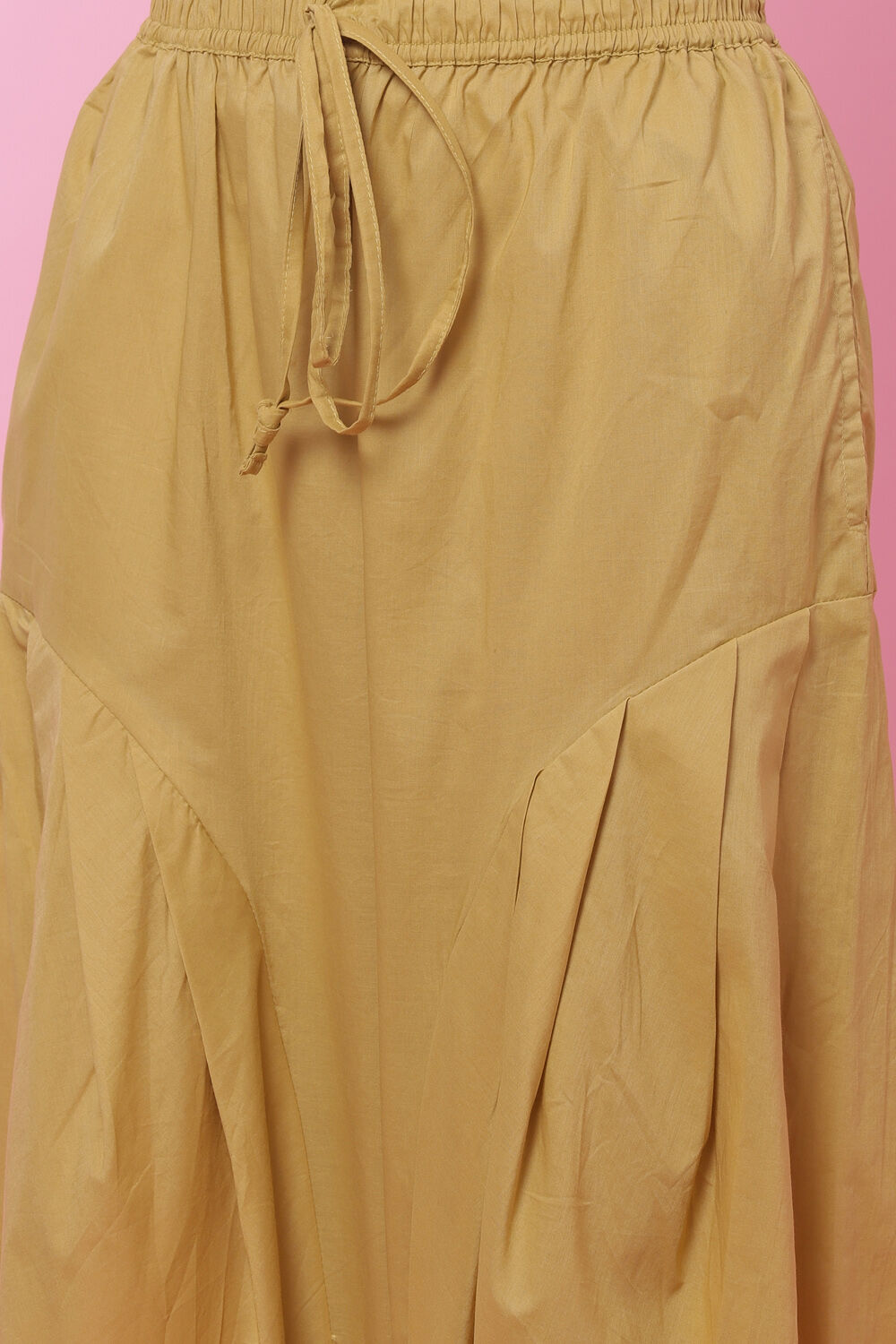 Orange Cotton Straight Kurta Salwar Suit Set image number 2