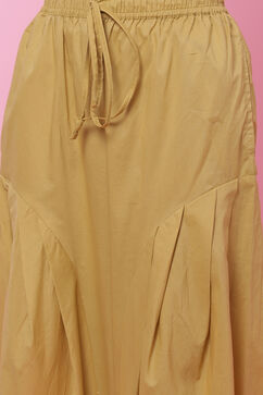 Orange Cotton Straight Kurta Salwar Suit Set image number 2