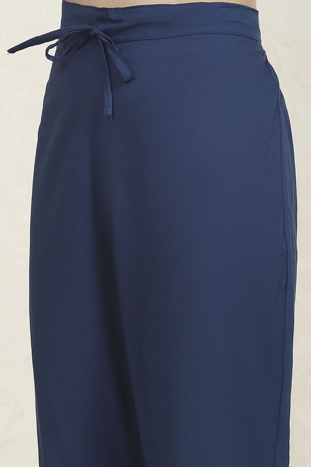 Indigo Cotton Hand Block Print Unstitched Suit Set image number 3