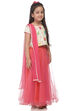 Beige And Pink And Lehenga Set Top image number 2