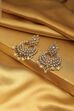 Pearl Gold Plated Brass Openwork Chandbali image number 0
