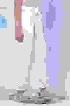 White Cotton Straight Solid Palazzo image number 3