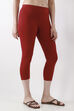 Camel Cotton Lycra Leggings image number 3