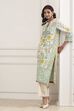 Off-White Cotton Printed Straight Kurta image number 2