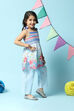 Powder Blue Cotton Straight 2 Piece Set image number 5