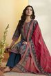 Beige & Red Cotton Printed Straight Kurta image number 0
