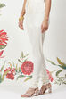 Rohit Bal Off White Silk Straight Embroidered Suit Set image number 3