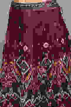 Pink & Purple Polyester Printed 2 Piece Set image number 2