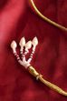 Silver Toned Gold Plated Alloy Studded Necklace Set image number 5