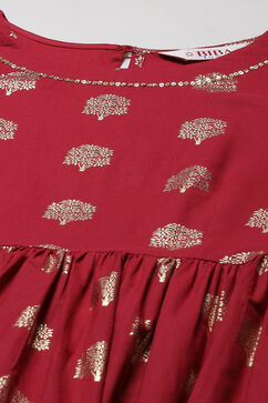 Cherry Cotton Fusion Dress image number 1