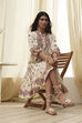 Beige Cotton Printed Tiered Dress image number 0