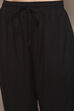 Carbon Black LIVA Straight Printed Suit Set image number 2
