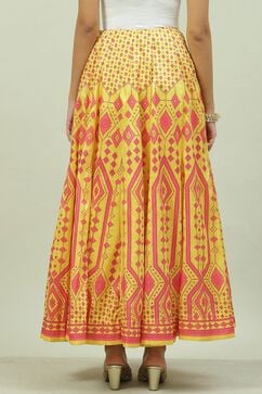Yellow Art Silk Skirt image number 4