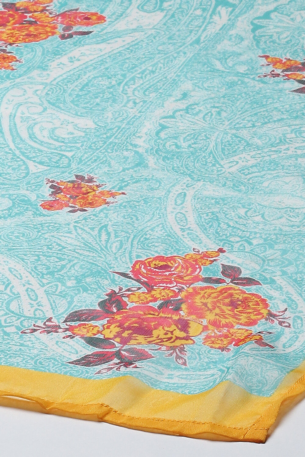 Light Blue Rayon Straight Kurta Regular Pants Suit Set image number 2