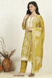 Purple Cotton Floral Printed Unstitched Suit Set image number 4