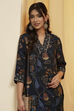 Blue Polyester Straight Kurta image number 1