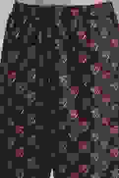 Black Cotton Printed Straight Suit Set image number 2