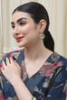 Gold Stone Earrings image number 3