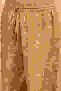 Yellow Cotton Floral Printed Festive Gathered Suit Set image number 2