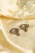 White Gold Plated Alloy Studded Chandbalis image number 2