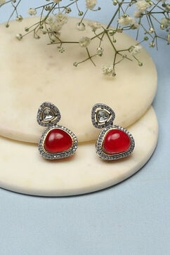 Red Brass earrings image number 0