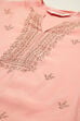 Blush Pink Cotton Blend Straight Kurta Pant Suit Set