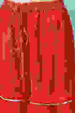 Red Nylon Flared Kurta Sharara Suit Set image number 2