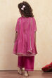White Polyester Anarkali Suit Set image number 4