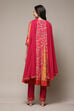 Onion Pink & Mustard LIVA Kalidar Kurta Churi Salwar Suit Set