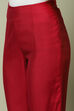 Berry Pink Art Silk Yarndyed Pants image number 2