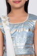 Blue Cotton Silk Lehenga Set image number 1