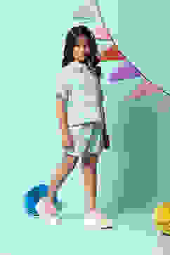 Turquoise Viscose Straight 2 Piece Set image number 3