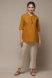 Off White Art Silk Solid Pants image number 0