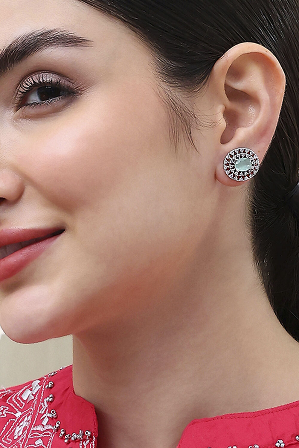 Mint Green Brass Studs image number 1