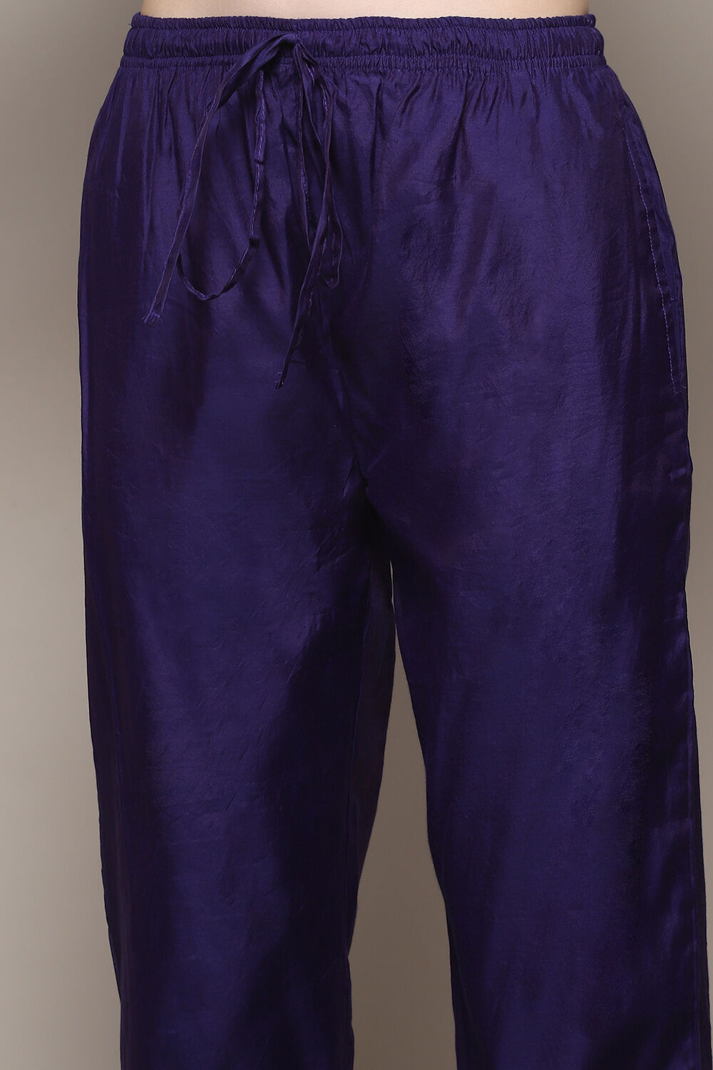 Purple Polyester Straight Printed 2 Piece Set image number 2