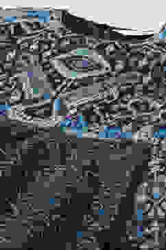 Indigo Cotton Anarkali Kurta Palazzo Suit Set image number 1