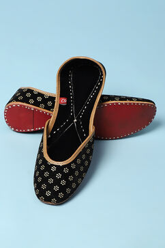 Black PU Mojaris image number 3