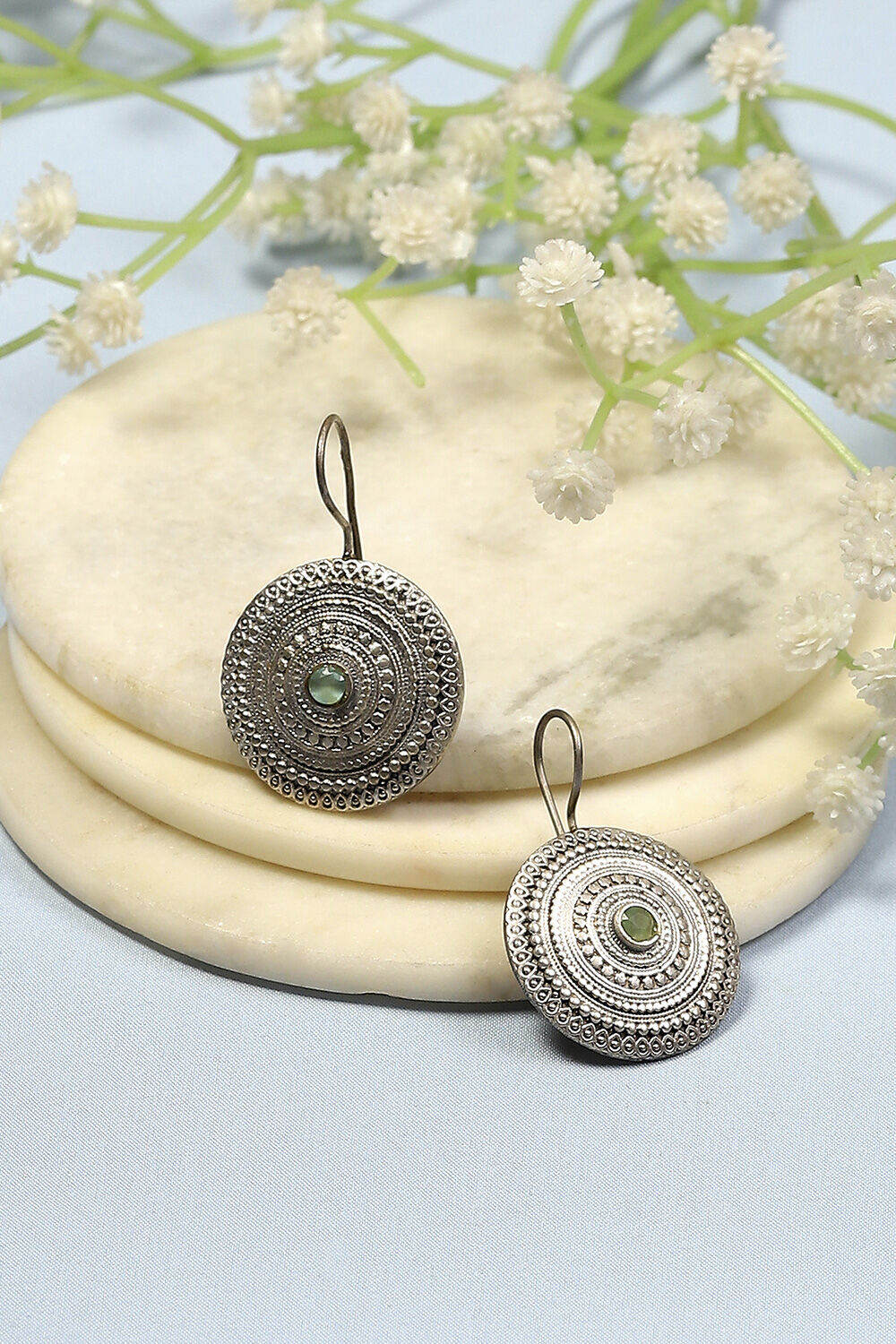 Mint Green Brass Drop & Danglers image number 0