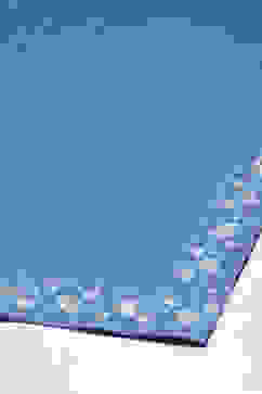 Blue Cotton Kalidar Kurta Relaxed Pants Suit Set image number 6