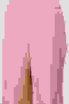 Baby Pink Poly Georgette Zari Embroidered Flared Suit Set image number 2