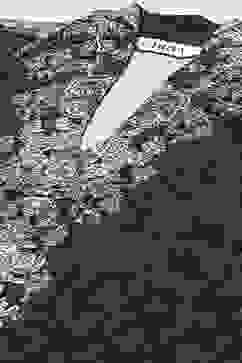 Charcoal Cotton Blend Printed Straight 2 Piece Set image number 1